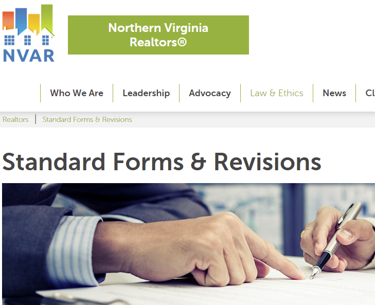 NVAR Changes to Virginia Residential Sales Contract